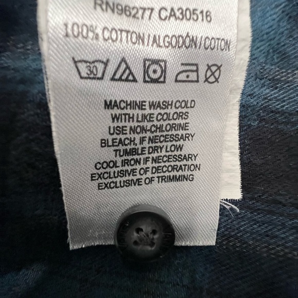 Vans Casual Blue and Black Plaid Shirt - Picture 7 of 8